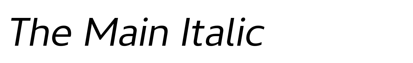 The Main Italic